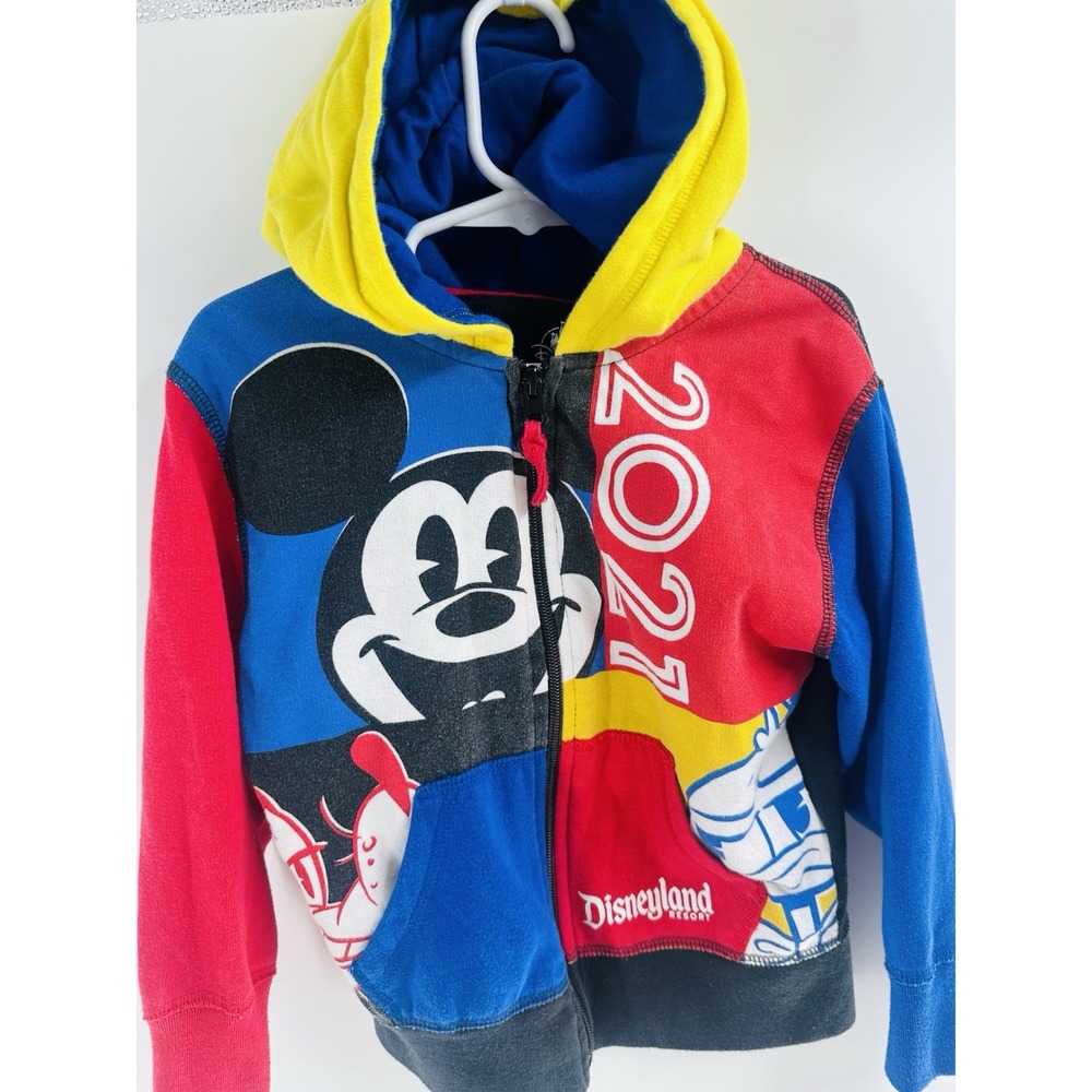 Best Disney World Hoodie Youth‎ XXS Colorful 2021 Full Zip Mickey Mouse Pluto